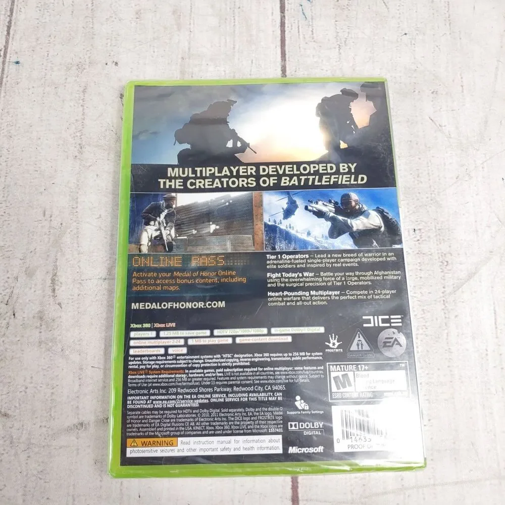 BRAND NEW - Medal Of Honor (Microsoft Xbox 360 ,2010) NEW SEALED - Free Shipping